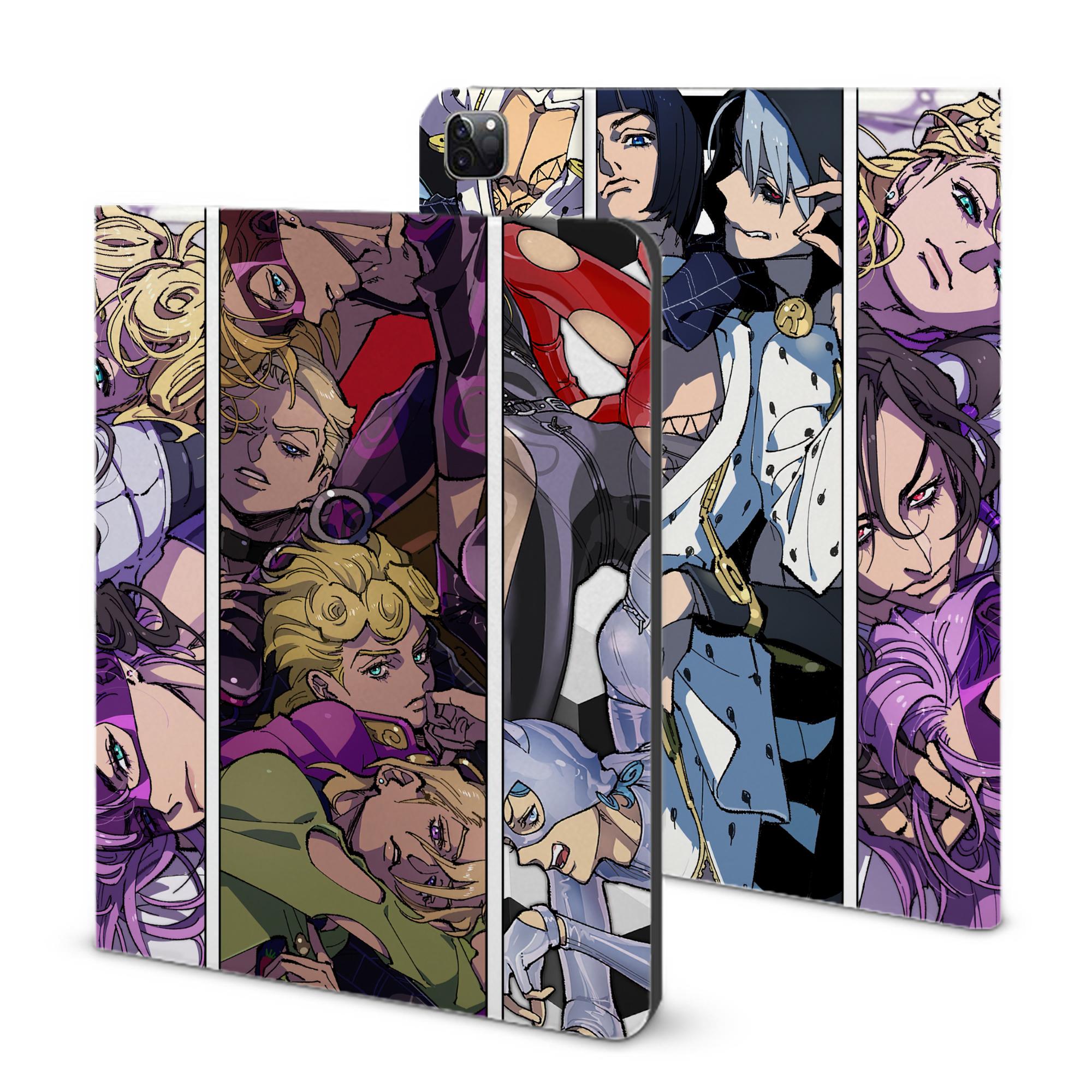 （画像用） ジョジョの奇妙な冒険 JoJo's Bizarre Adventure IPad ケース ブック型 PUレザー TPU 耐衝撃 軽量 薄型 ペン収納なし 全面保護 IPad 各モデル対応